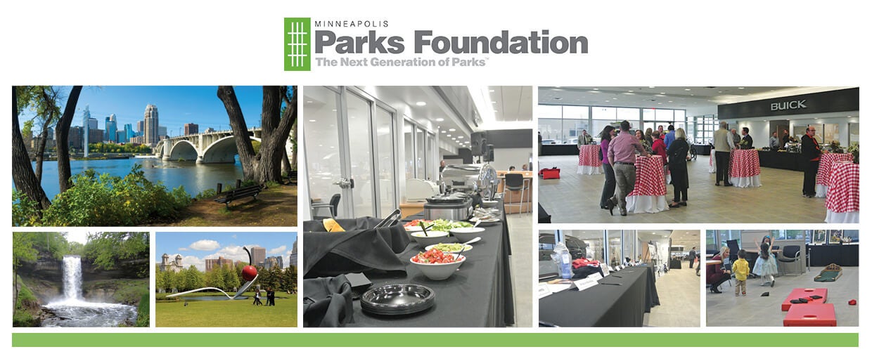 A Minneapolis Parks Foundation charity event at Lupient Buick GMC in Golden Valley