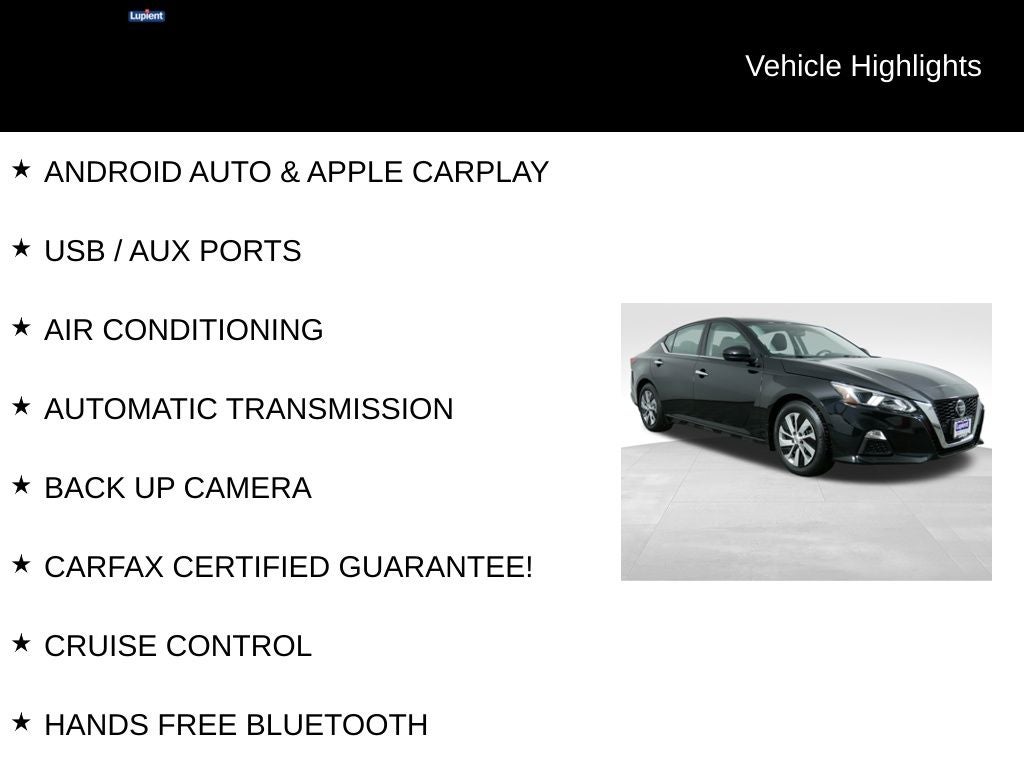 2020 Nissan Altima 2.5 S