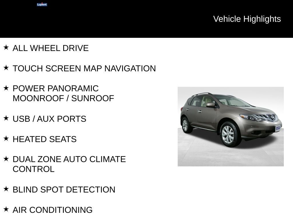 2014 Nissan Murano SL Navigation Package