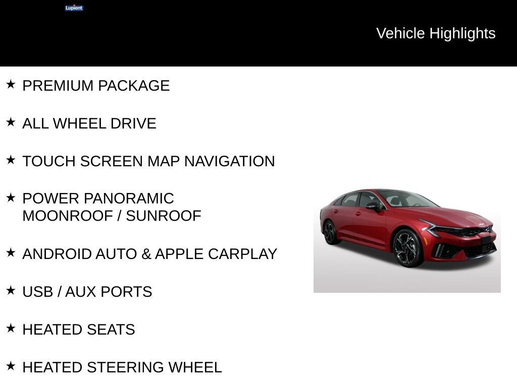 2025 Kia K5 GT-Line Premium Package