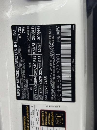 2022 Mercedes-Benz GLS GLS 580 4MATIC®