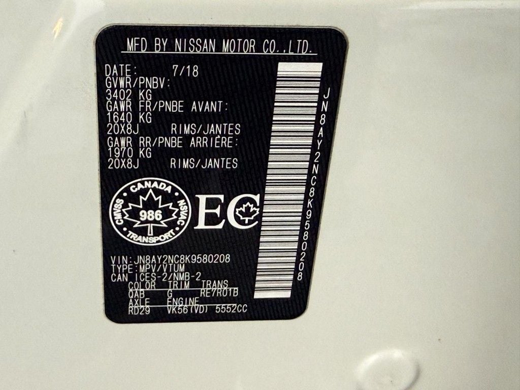 2019 Nissan Armada SL