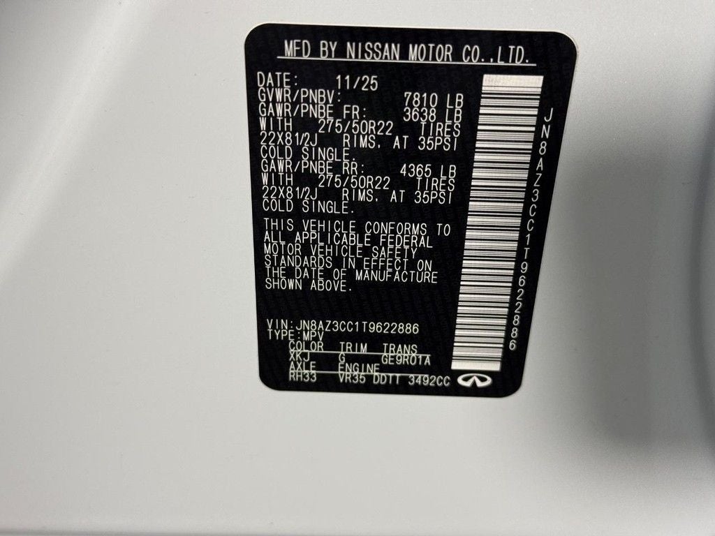 2026 INFINITI QX80 AUTOGRAPH