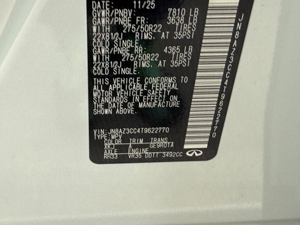 2026 INFINITI QX80 AUTOGRAPH