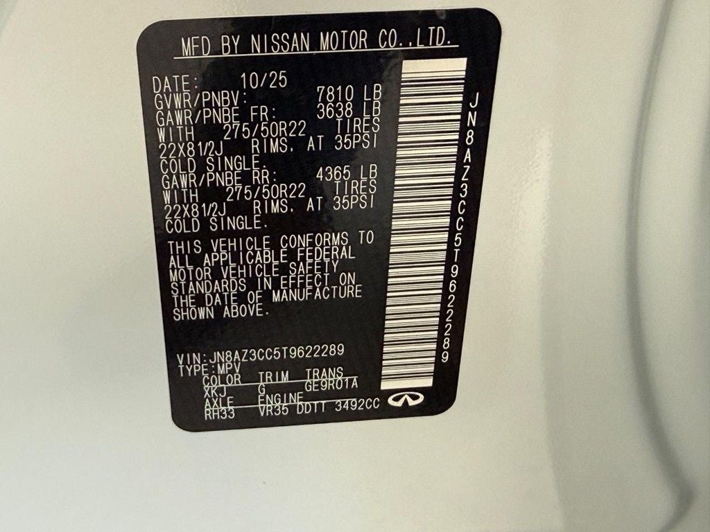 2026 INFINITI QX80 AUTOGRAPH