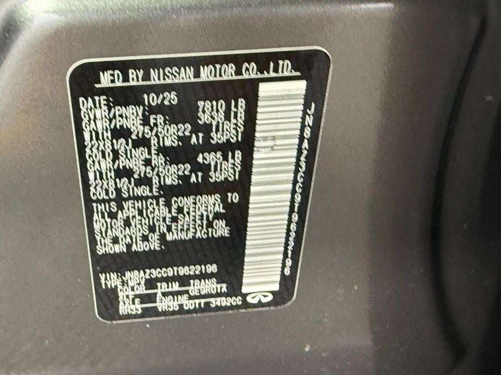 2026 INFINITI QX80 AUTOGRAPH