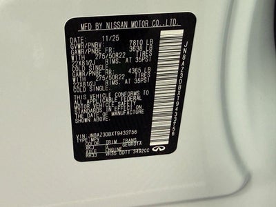 2026 INFINITI QX80 SPORT