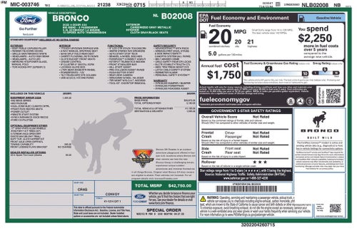 2022 Ford Bronco Big Bend