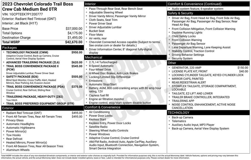 2023 Chevrolet Colorado Trail Boss