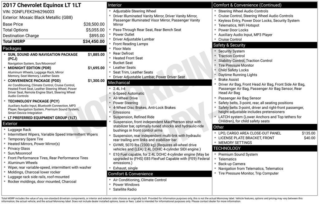 2017 Chevrolet Equinox LT