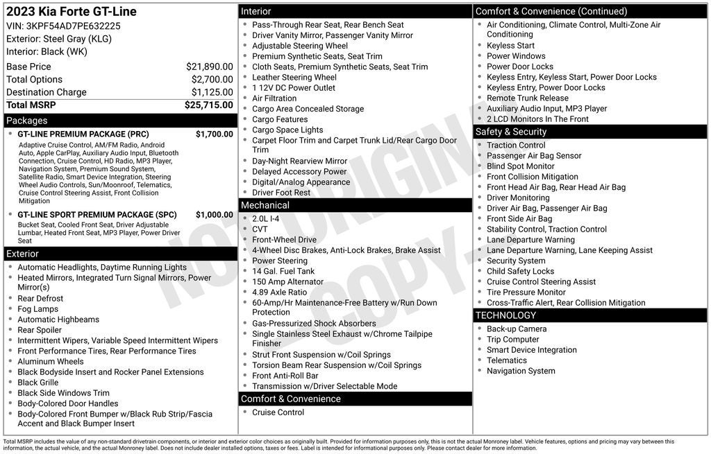 2023 Kia Forte GT-Line