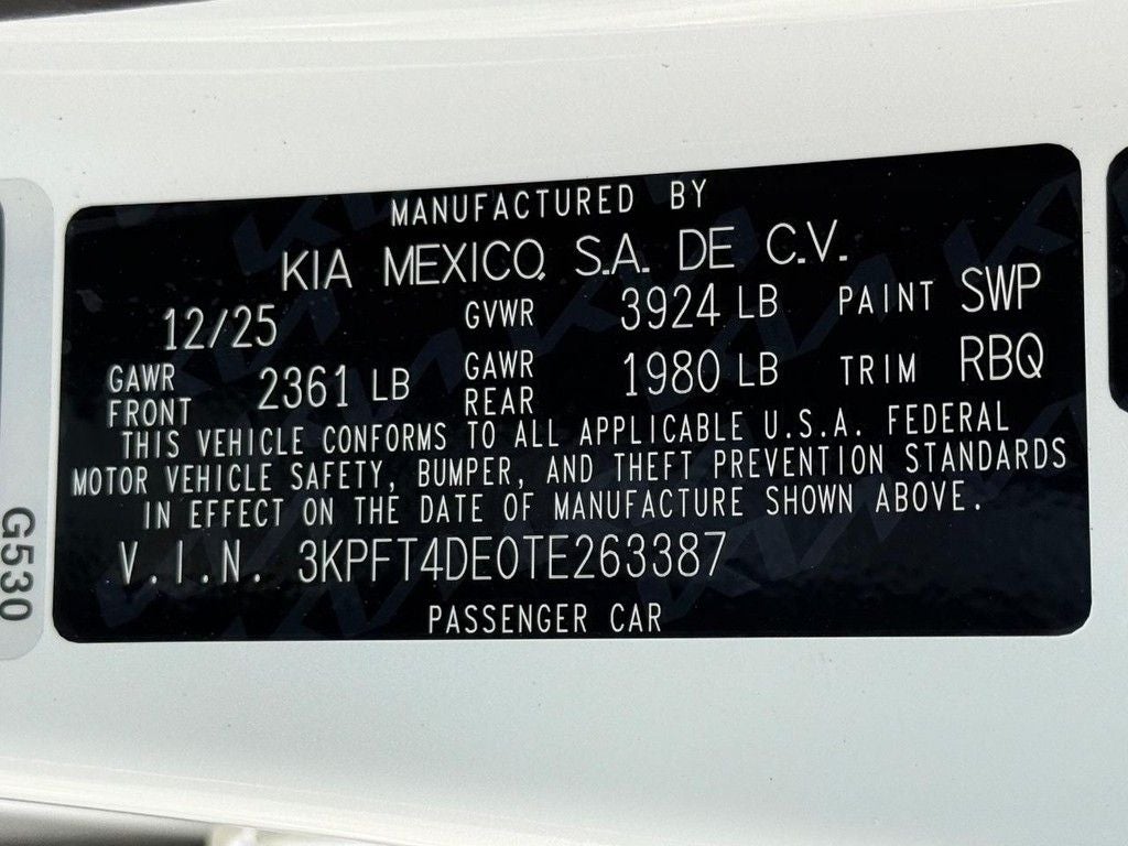 2026 Kia K4 LXS