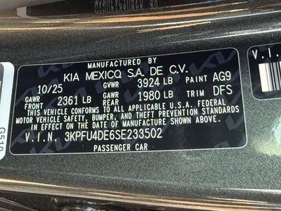 2025 Kia K4 EX
