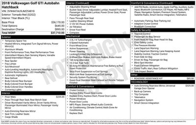 2018 Volkswagen Golf GTI Autobahn