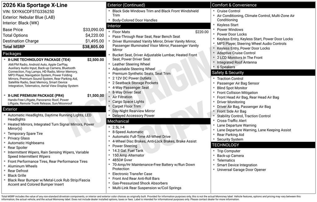 2026 Kia Sportage X-Line