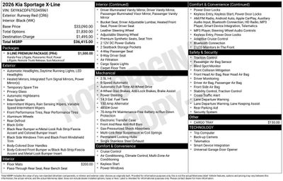 2026 Kia Sportage X-Line