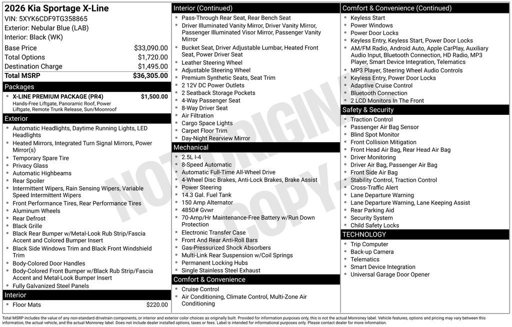 2026 Kia Sportage X-Line
