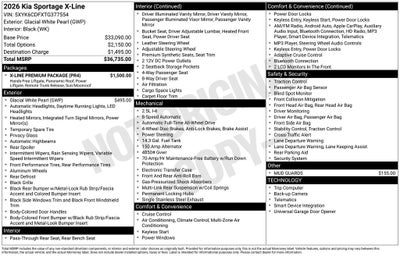 2026 Kia Sportage X-Line