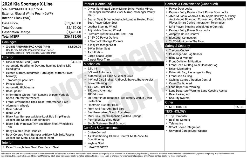 2026 Kia Sportage X-Line