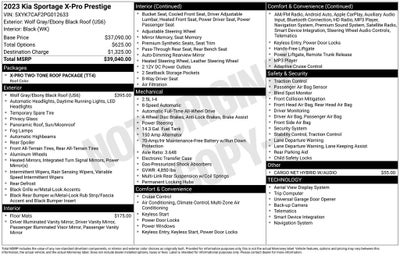 2023 Kia Sportage X-Pro Prestige