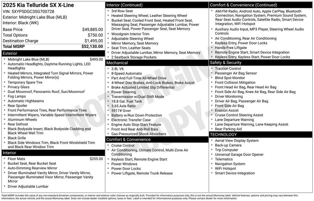 2025 Kia Telluride SX X-Line