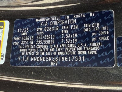 2026 Kia Carnival SX Prestige