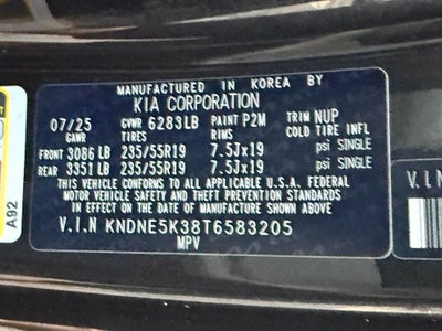 2026 Kia Carnival SX