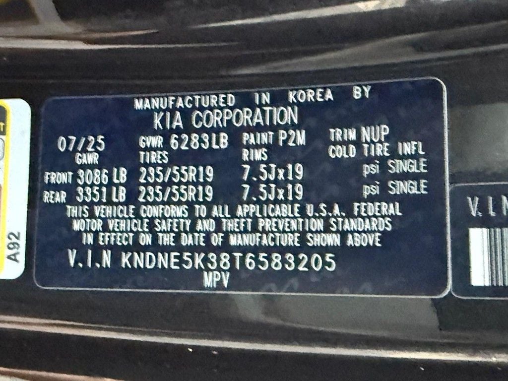 2026 Kia Carnival SX