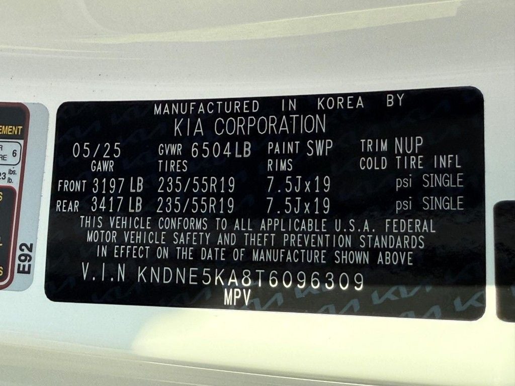 2026 Kia Carnival Hybrid SX