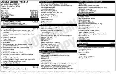 2025 Kia Sportage Hybrid EX