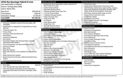 2026 Kia Sportage Hybrid EX
