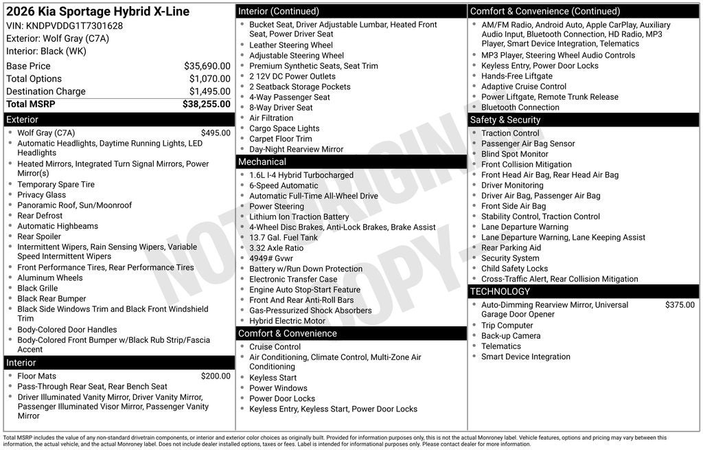 2026 Kia Sportage Hybrid EX