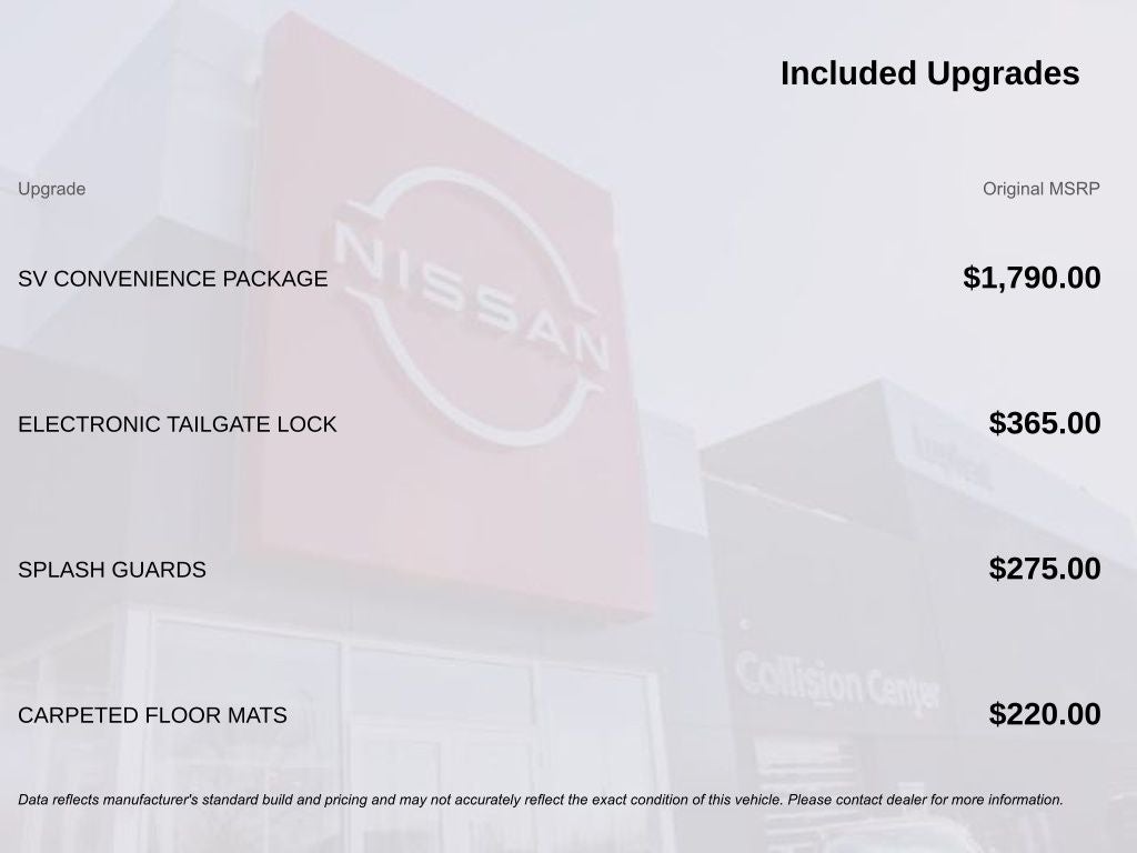 2026 Nissan Frontier SV