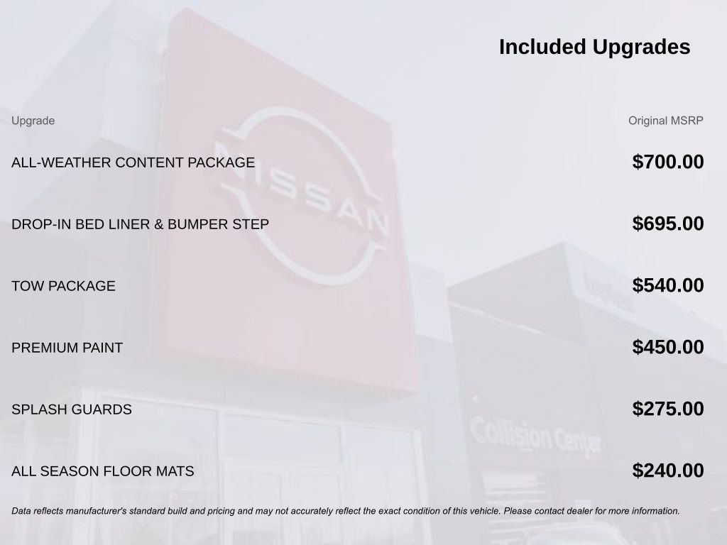 2026 Nissan Frontier SV Dark Armor