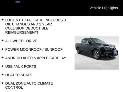 2019 Honda Ridgeline RTL-T