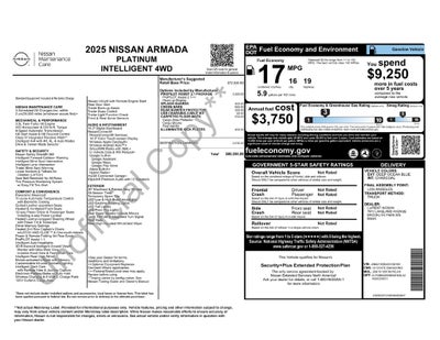 2025 Nissan Armada Platinum
