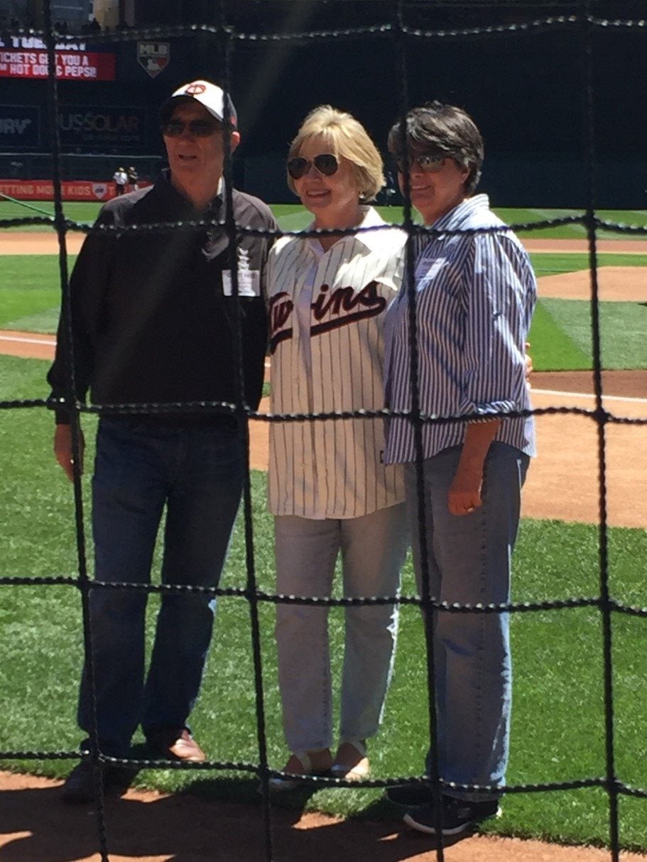 Barbara Lupient at Target Field for the Minnesota Twins game